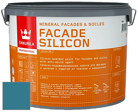 Краска Tikkurila Facade Silicon краска фасадная цвет NCS S 4040-B10G 