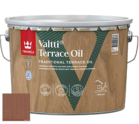 Краска Tikkurila Valtti Terrace Oil масло для наружных работ по дереву цвет 5072 Honka