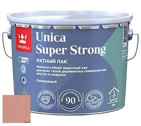 Краска Tikkurila Unica Super Strong (высокоглянцевый) лак яхтный цвет 3468 Роза