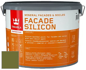Краска Tikkurila Facade Silicon краска фасадная цвет NCS S 4550-G50Y 