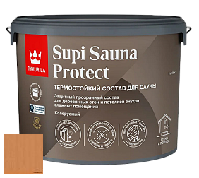 Краска Tikkurila Supi Sauna Protect защитный состав для сауны цвет 3447 Ива