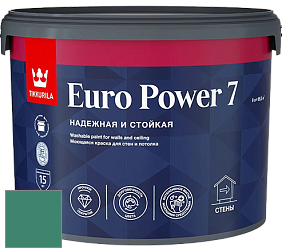 Краска Tikkurila Euro Power 7 краска для стен и потолков цвет NCS S 4040-B90G 