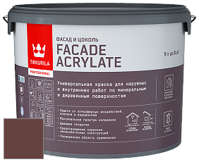 Краска Tikkurila Facade Acrylate краска внутренних и наружных работ цвет D110 Menninkäinen