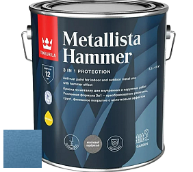 Краска Tikkurila Metallista Hammer молотковая краска по металлу цвет TVT MH015 