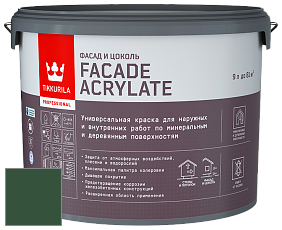 Краска Tikkurila Facade Acrylate краска внутренних и наружных работ цвет NCS S 6530-G10Y 