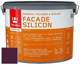 Краска Tikkurila Facade Silicon краска фасадная цвет RAL 4007 