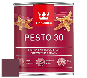 Краска Tikkurila Euro Pesto 30 эмаль цвет NCS S 5040-R20B 