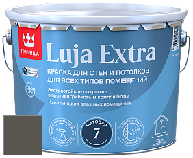 Краска Tikkurila Luja Extra 7 матовая краска для влажных помещений цвет X497 Лава