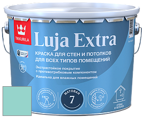 Краска Tikkurila Luja Extra 7 матовая краска для влажных помещений цвет NCS S 1030-B60G 