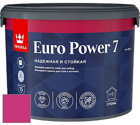 Краска Tikkurila Euro Power 7 краска для стен и потолков цвет RAL 4010 