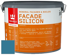 Краска Tikkurila Facade Silicon краска фасадная цвет NCS S 4040-B 