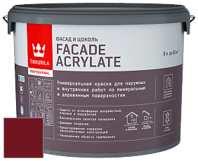 Краска Tikkurila Facade Acrylate краска внутренних и наружных работ цвет RAL 3032 