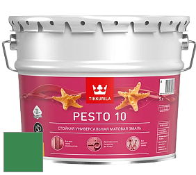 Краска Tikkurila Euro Pesto 10 эмаль цвет NCS S 3060-G10Y 
