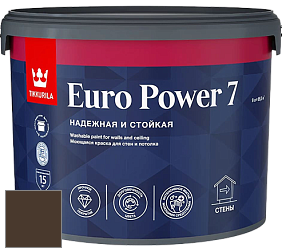 Краска Tikkurila Euro Power 7 краска для стен и потолков цвет RAL 8014 
