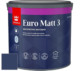 Краска Tikkurila Euro Matt 3 краска для стен и потолков цвет M360 