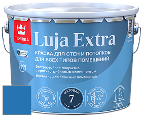 Краска Tikkurila Luja Extra 7 матовая краска для влажных помещений цвет RAL 5015 