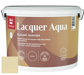 Краска Tikkurila Lacquer Aqua (матовый) лак интерьерный цвет 3438 Туман