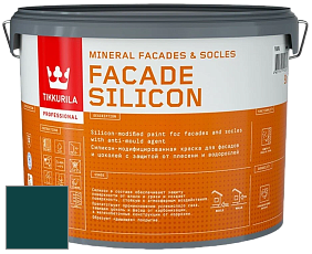 Краска Tikkurila Facade Silicon краска фасадная цвет RAL 6004 