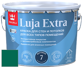 Краска Tikkurila Luja Extra 7 матовая краска для влажных помещений цвет RAL 6016 