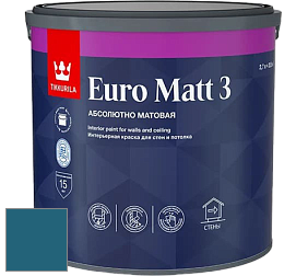 Краска Tikkurila Euro Matt 3 краска для стен и потолков цвет N363 