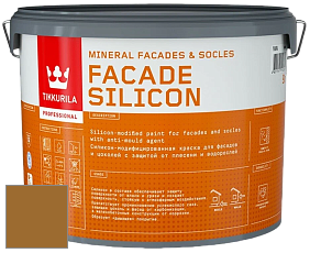 Краска Tikkurila Facade Silicon краска фасадная цвет RAL 8001 