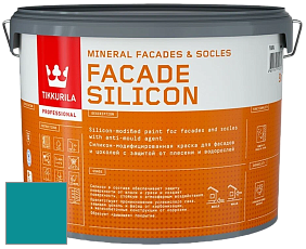 Краска Tikkurila Facade Silicon краска фасадная цвет NCS S 3050-B30G 
