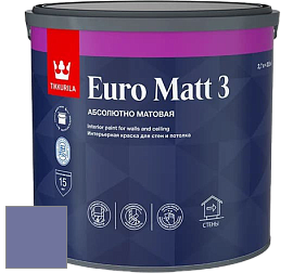 Краска Tikkurila Euro Matt 3 краска для стен и потолков цвет S346 