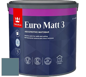 Краска Tikkurila Euro Matt 3 краска для стен и потолков цвет N436 