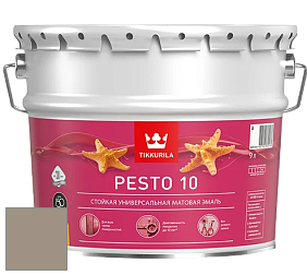 Краска Tikkurila Euro Pesto 10 эмаль цвет S486 Вулканит