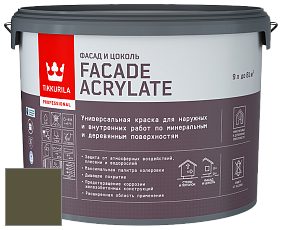 Краска Tikkurila Facade Acrylate краска внутренних и наружных работ цвет NCS S 7020-G70Y 