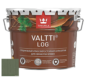 Краска Tikkurila Valtti Log грунтовочный антисептик по дереву цвет 5066 Lehti