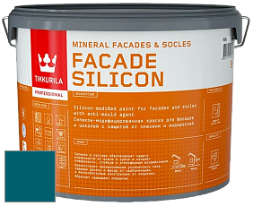 Краска Tikkurila Facade Silicon краска фасадная цвет NCS S 5045-B10G 