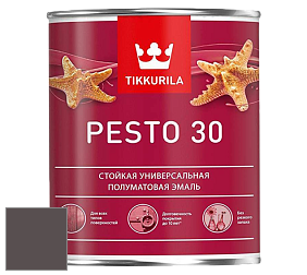 Краска Tikkurila Euro Pesto 30 эмаль цвет V501 Гематит