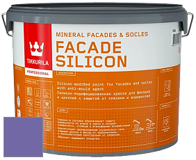 Краска Tikkurila Facade Silicon краска фасадная цвет NCS S 3050-R60B 
