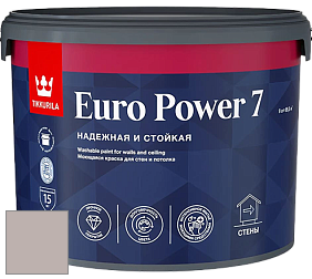 Краска Tikkurila Euro Power 7 краска для стен и потолков цвет V481 Шаньдун