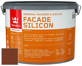 Краска Tikkurila Facade Silicon краска фасадная цвет RAL 8029 