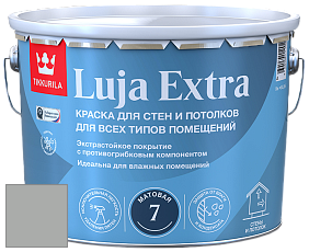 Краска Tikkurila Luja Extra 7 матовая краска для влажных помещений цвет K499 Гранит