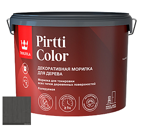 Краска Tikkurila Pirtti Color колеруемая морилка для дерева цвет 3445 Древесный уголь