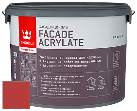 Краска Tikkurila Facade Acrylate краска фасадная цвет N327 