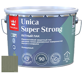 Краска Tikkurila Unica Super Strong (высокоглянцевый) лак яхтный цвет 3453 Плющ