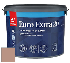 Краска Tikkurila Euro Extra 20 краска для стен и потолков цвет V472 Розовый кварц