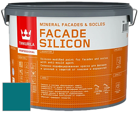Краска Tikkurila Facade Silicon краска фасадная цвет RAL 5021 