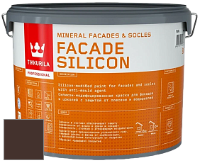 Краска Tikkurila Facade Silicon краска фасадная цвет RAL 8017 