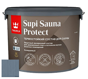 Краска Tikkurila Supi Sauna Protect защитный состав для сауны цвет 3456 Василек
