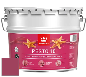 Краска Tikkurila Euro Pesto 10 эмаль цвет M336 Гибискус