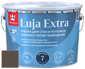 Краска Tikkurila Luja Extra 7 матовая краска для влажных помещений цвет N486 Дымчатый хрусталь
