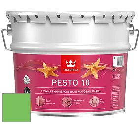 Краска Tikkurila Euro Pesto 10 эмаль цвет NCS S 0570-G20Y 
