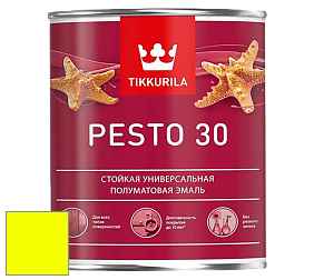 Краска Tikkurila Euro Pesto 30 эмаль цвет RAL 1026 