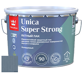 Краска Tikkurila Unica Super Strong (высокоглянцевый) лак яхтный цвет 3456 Василек