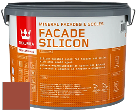 Краска Tikkurila Facade Silicon краска фасадная цвет NCS S 3560-Y70R 